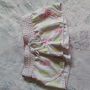 O'Neill Beach Swim Drawstring Waist Shorts Pineapples Size M Juniors